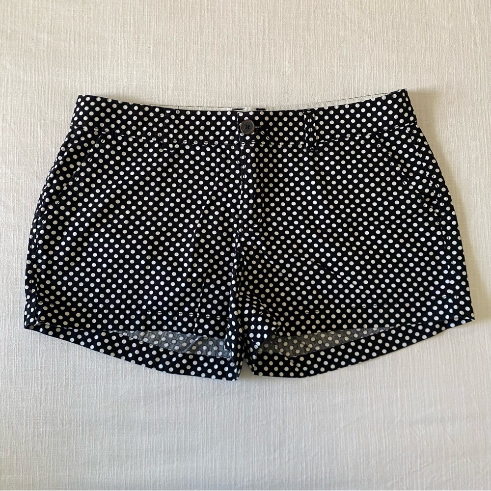 Old Navy High Waist Black and White Polka Dot Shorts